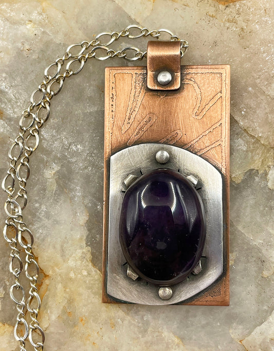 Ray of Amethyst Necklace