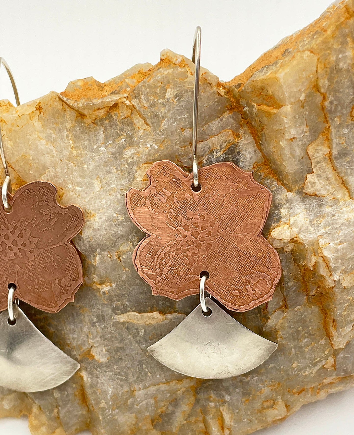 Dogwood Days Earrings - Copper